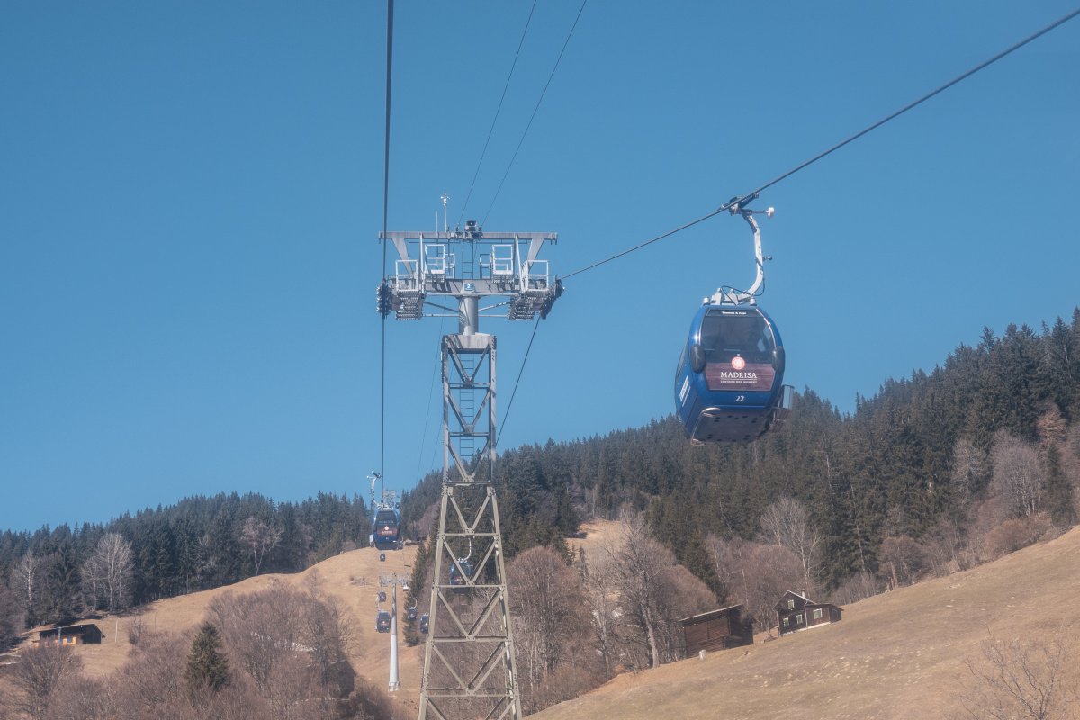 Kabinenbahn Klosters-Madrisa, März 2022