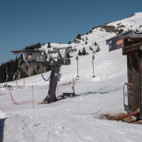 Talstation des Schlepplifts Heid, März 2022