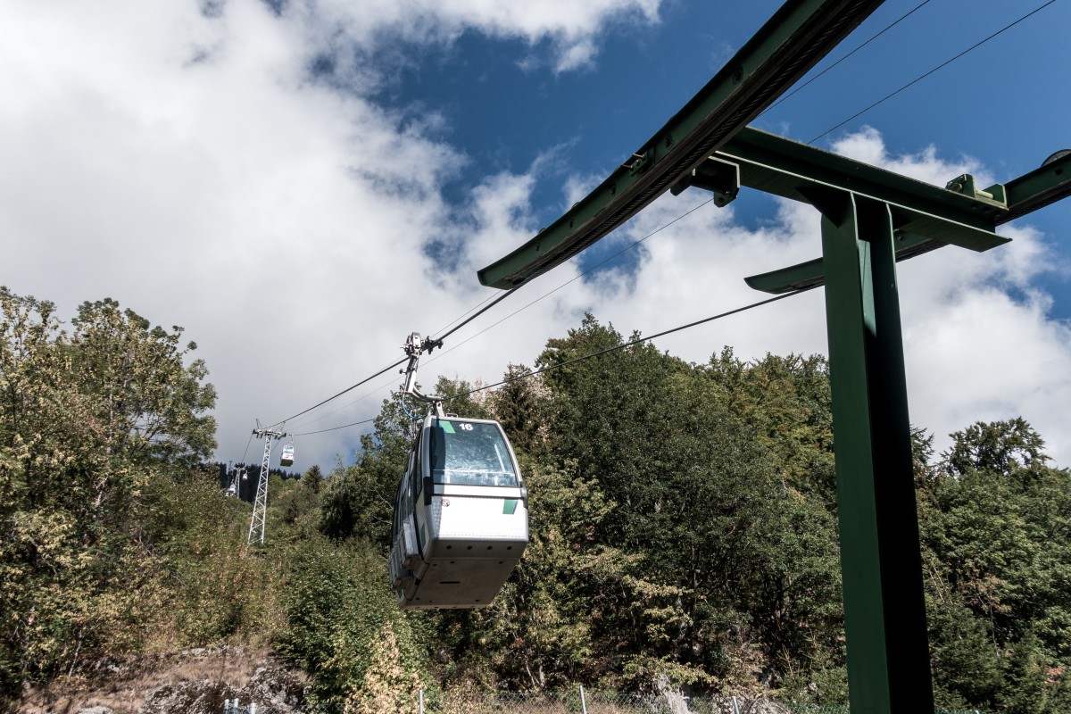 Kabinenbahn Les Marécottes-La Creusaz, August 2018