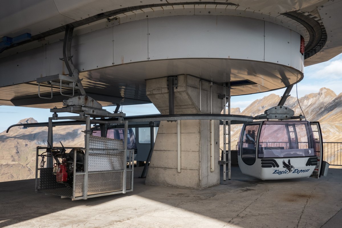 Bergstation der Kabinenbahn Mägisalp-Planplatten, Oktober 2022