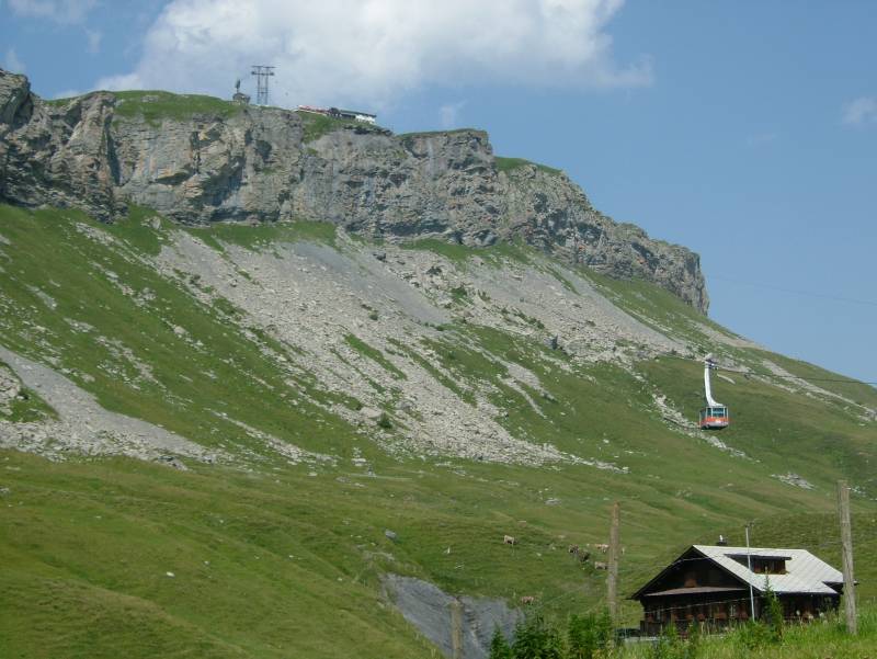 Luftseilbahn Distelboden-Bonistock, Juli 2005