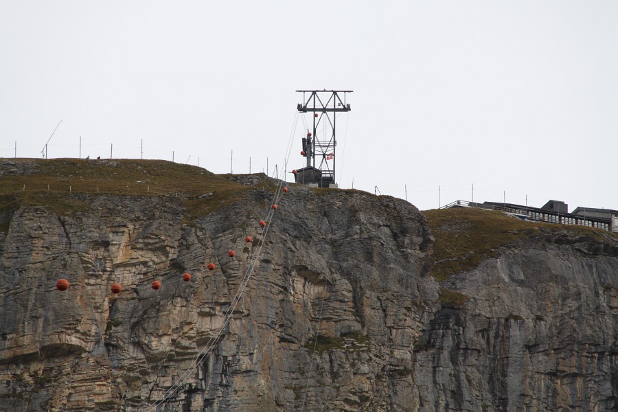 Strecke der Luftseilbahn Distelboden-Bonistock, September 2012