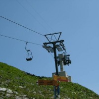 Bergstation der Sesselbahn Distelboden-Balmeregghorn, Juli 2005