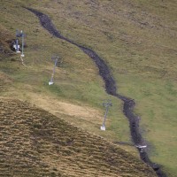Strecke des Schlepplifts Vogelbüel von Garaventa, September 2012