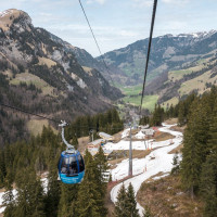 Kabinenbahn Stöckalp-Melchsee-Frutt, April 2024