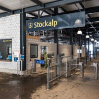 Bergstation der Kabinenbahn Stöckalp-Melchsee-Frutt, April 2024