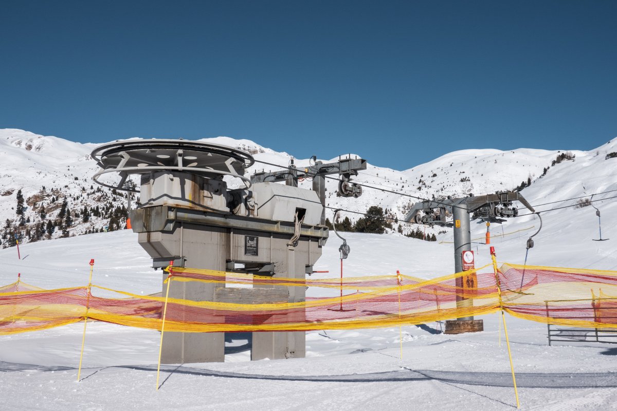 Talstation des Schlepplifts Alp da Munt-Minschuns, Januar 2022