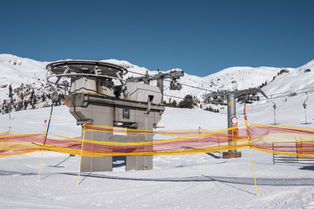 Talstation des Schlepplifts Alp da Munt-Minschuns, Januar 2022