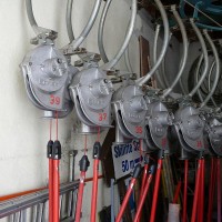 Gehänge in der Talstation des Schlepplifts Schilt, Oktober 2008