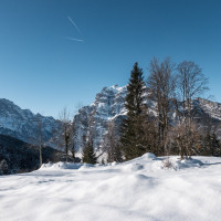 Landschaft oberhalb von Mollis, Dezember 2024