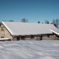 Landschaft oberhalb von Mollis, Dezember 2024