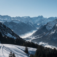 Panorama auf die Glarner Alpen, Dezember 2024