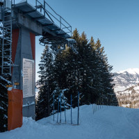 Bergstation des Schlepplifts Ochsenberg, Dezember 2024