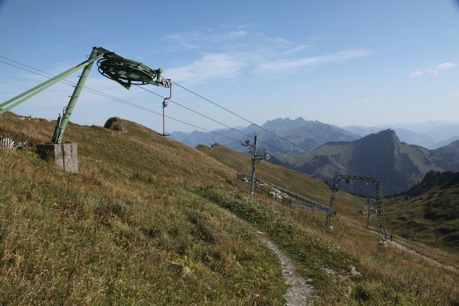 Bergstation des Schlepplifts Rochers de Naye, August 2011