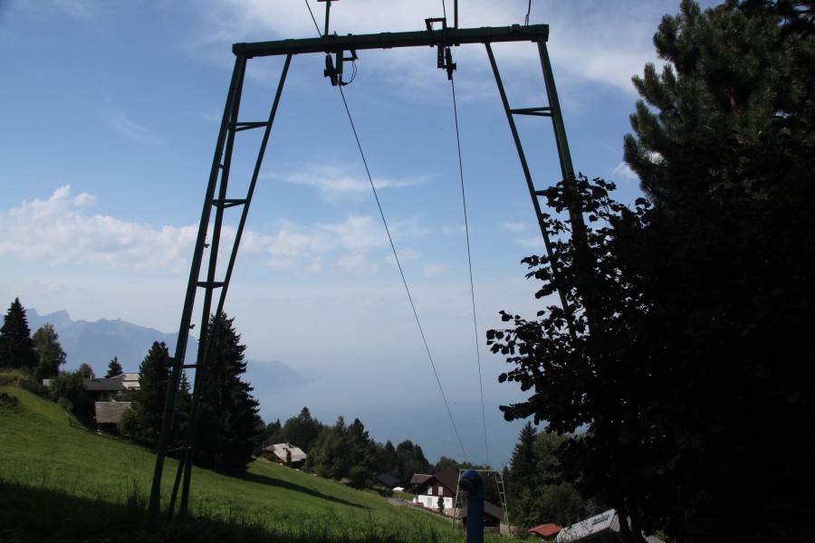 Schlepplift Caux, August 2011