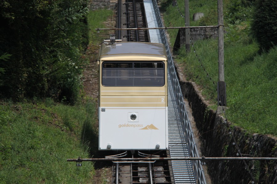 Standseilbahn Territet-Glion, August 2011