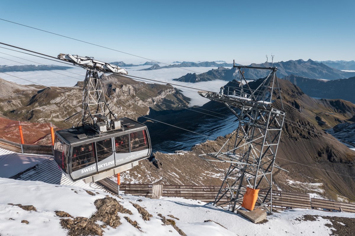 Luftseilbahn von Birg zum Schilthorn