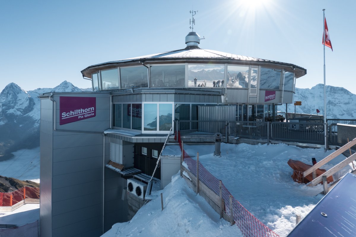 Drehrestaurant Piz Gloria auf dem Schilthorn, Oktober 2021