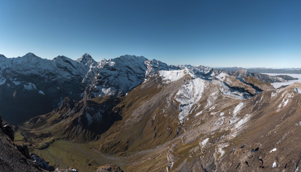 Panorama vom Schilthorn, Oktober 2021
