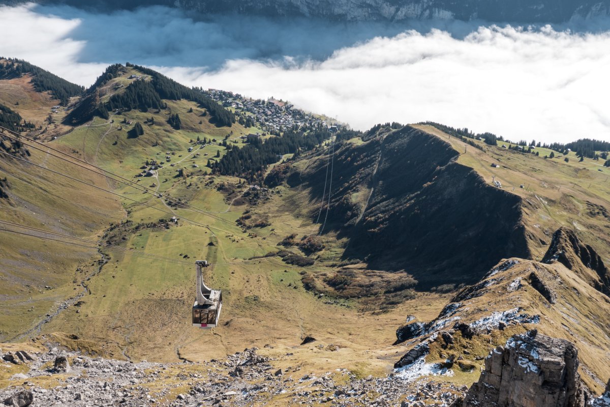 Luftseilbahn Mürren-Birg, Oktober 2021