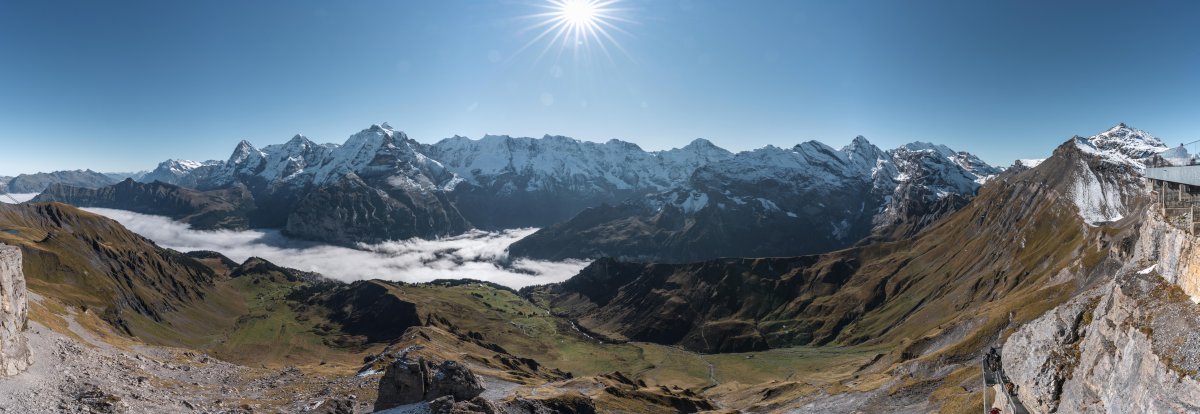 Panorama von der Station Birg, Oktober 2021