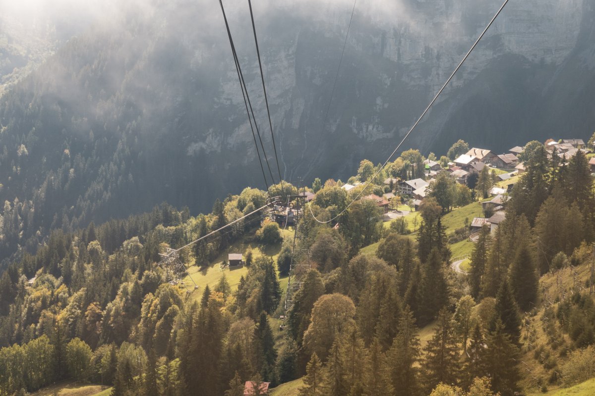 Luftseilbahn Stechelberg-Gimmelwald-Mürren, Oktober 2021