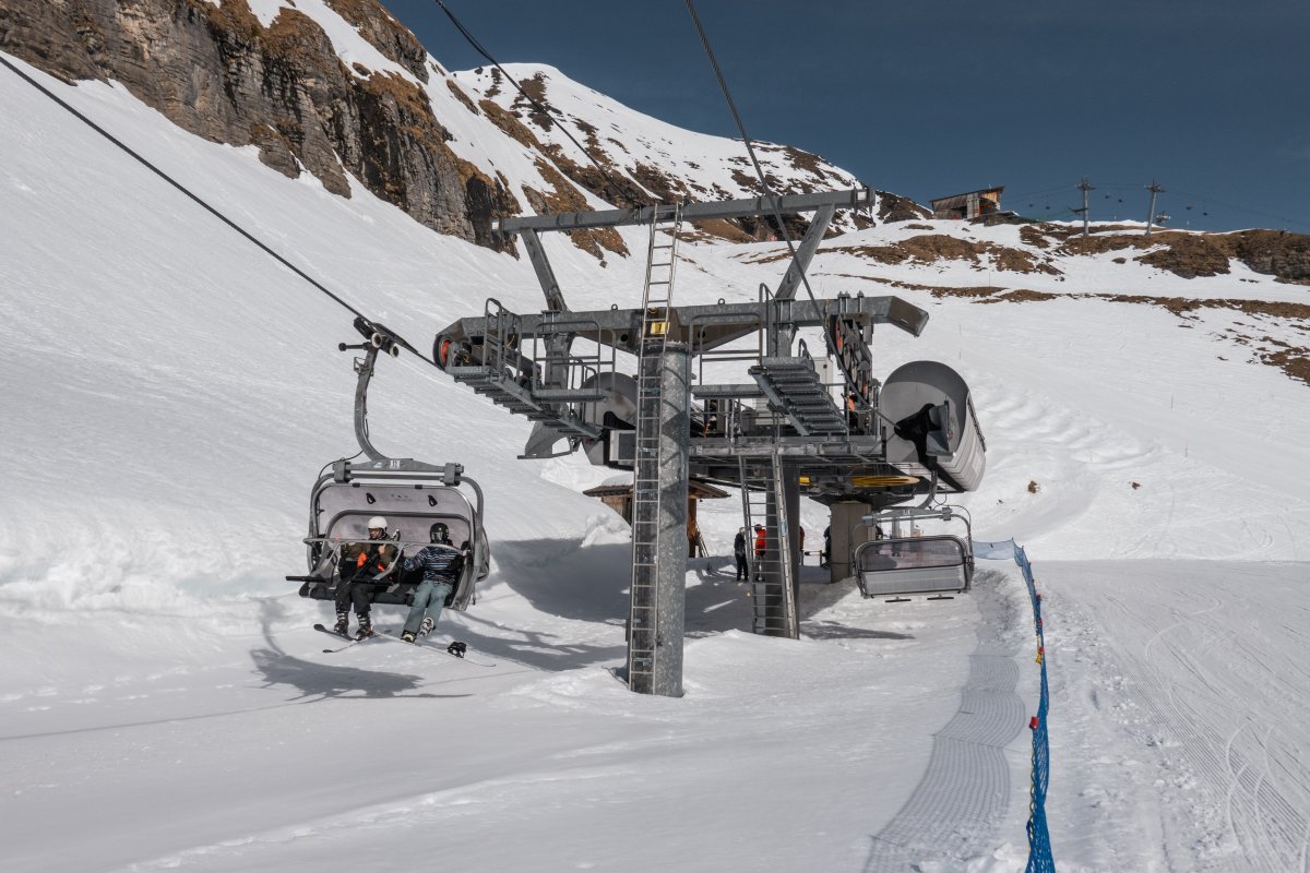 Talstation der Sesselbahn Riggli-Birg, März 2026
