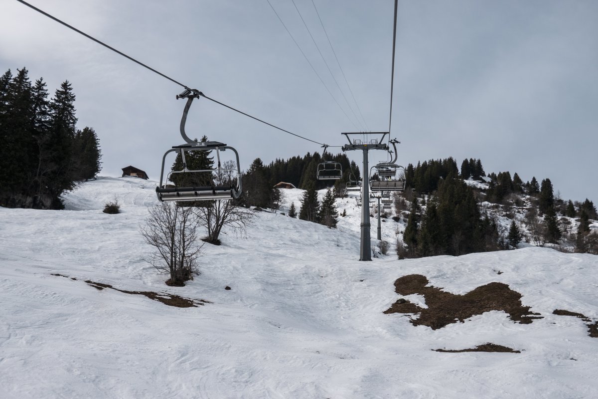 Sesselbahn Mürren-Schiltgrat, März 2026