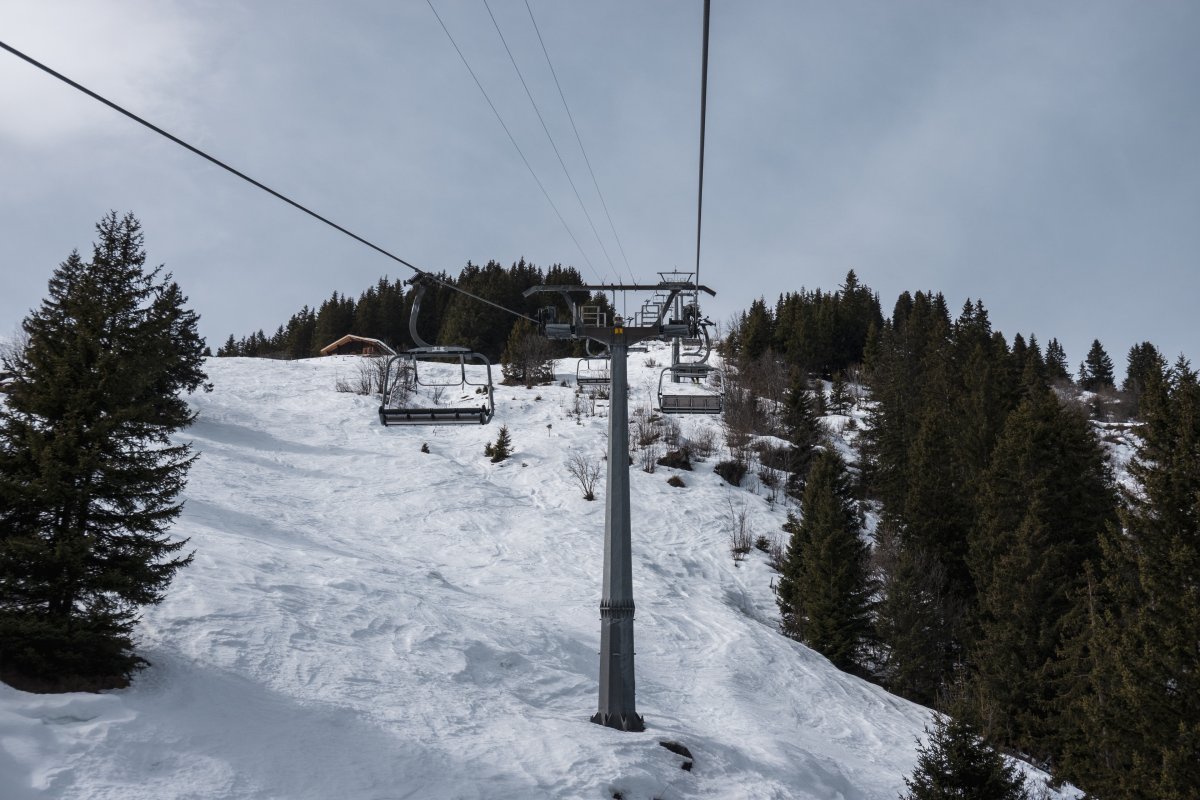 Sesselbahn Mürren-Schiltgrat, März 2026