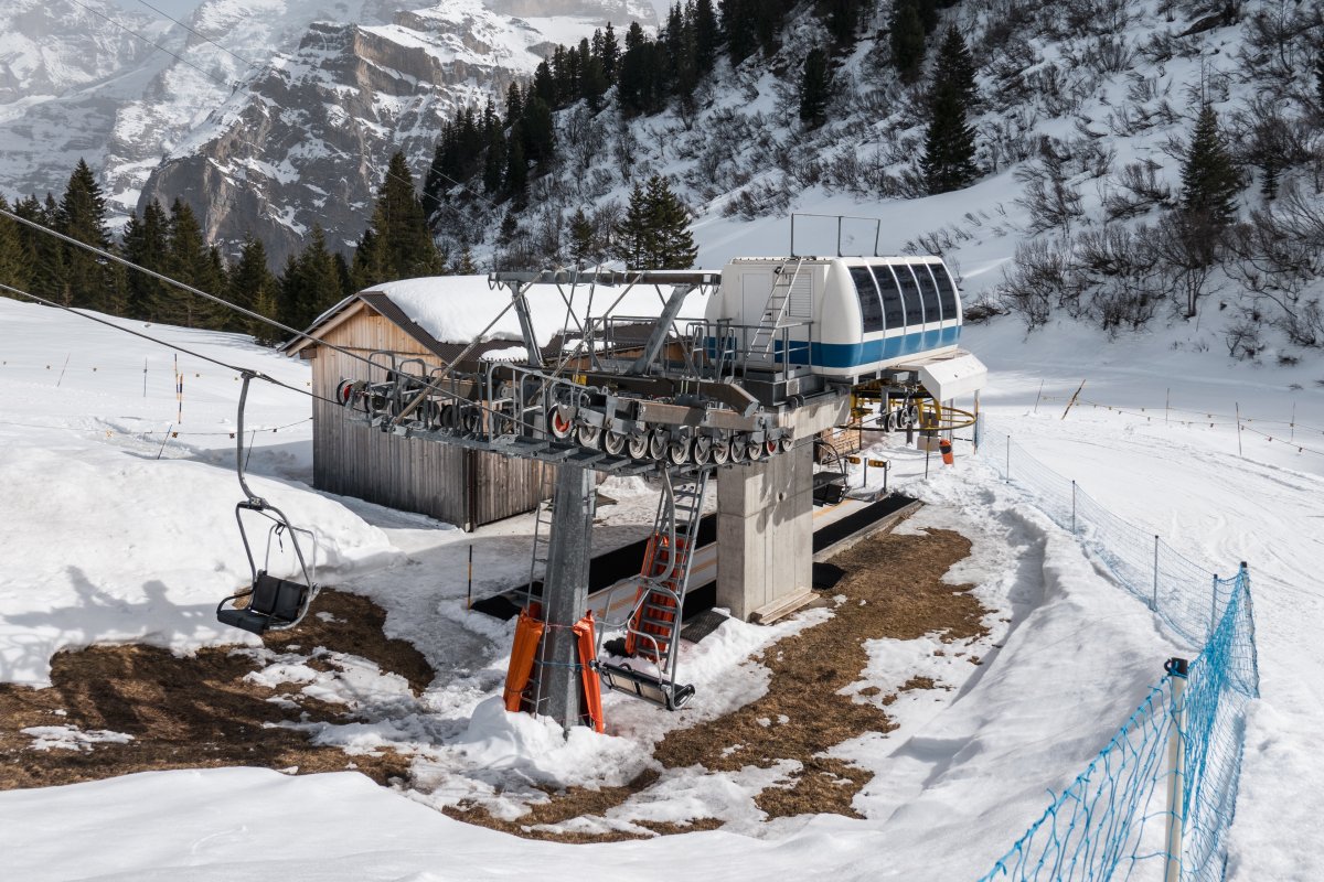 Talstation der Sesselbahn Maulerhubel, März 2026