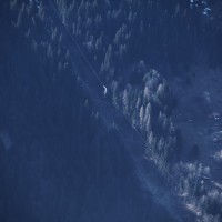 2006 als Ersatz für eine Standseilbahn wurde diese formschöne Luftseilbahn von Doppelmayr Thun hergestellt. Sie führt von Lauterbrunnen zur Grütschalp, März 2011