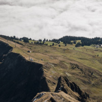 Sesselbahn Mürren-Schiltgrat und Schlepplift Gimmeln-Schiltgrat, Oktober 2021