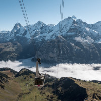 Luftseilbahn Mürren-Birg, Oktober 2021