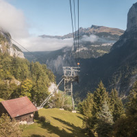 Luftseilbahn Stechelberg-Gimmelwald-Mürren, Oktober 2021