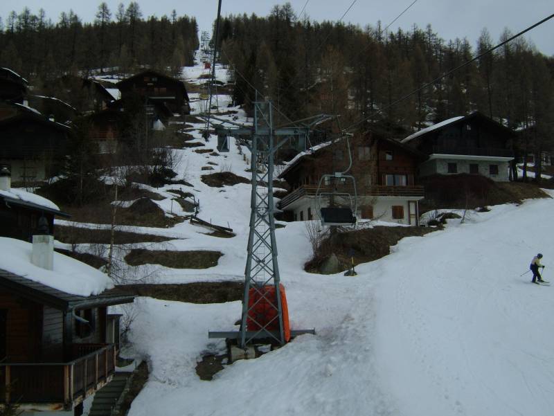 Sesselbahn Bellwald-Richinen, April 2006