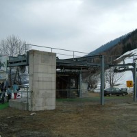 Talstation der Sesselbahn Mühlebach-Chäserstatt, April 2006