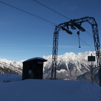 Ausstieg am Schlepplift Fontanelle, Dezember 2010