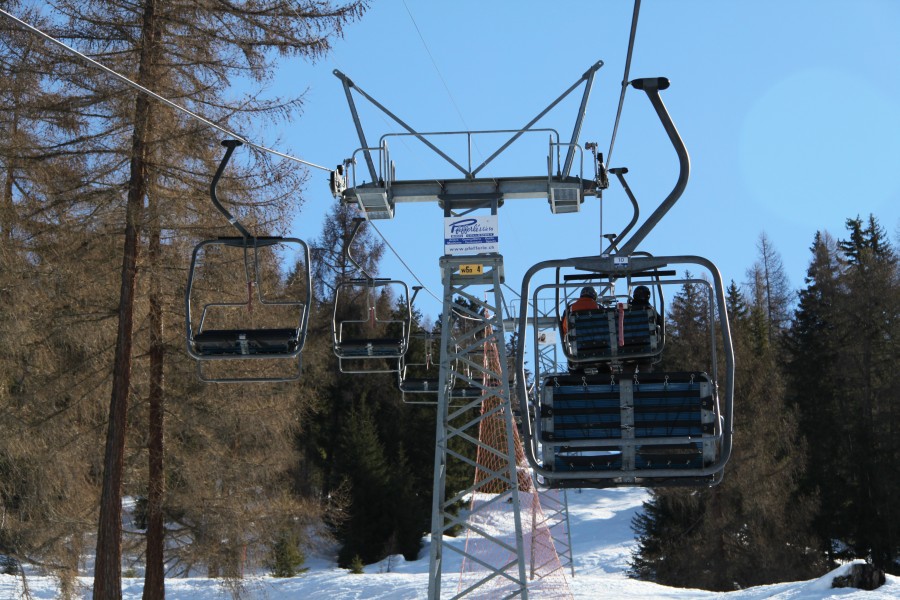 Sesselbahn Mayens de Nax-Gautier, März 2012