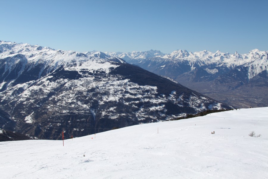 Panorama vom Mont Noble Richtung Westen, März 2012