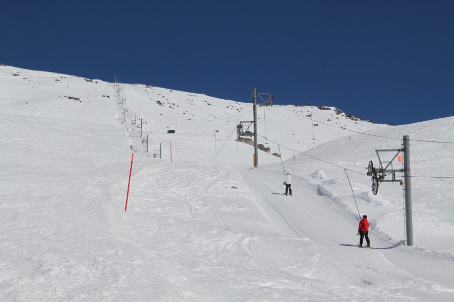Schlepplift La Combe-Mont Noble, März 2012