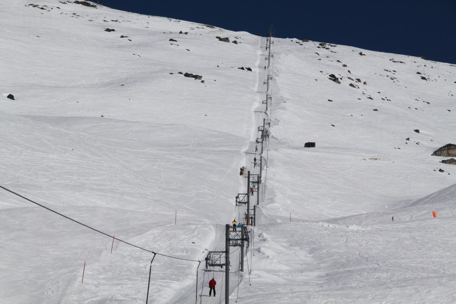 Schlepplift La Combe-Mont Noble, März 2012