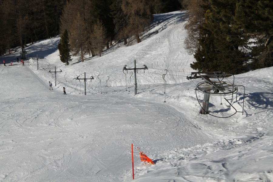Schlepplift Baby Dzorvina, März 2012