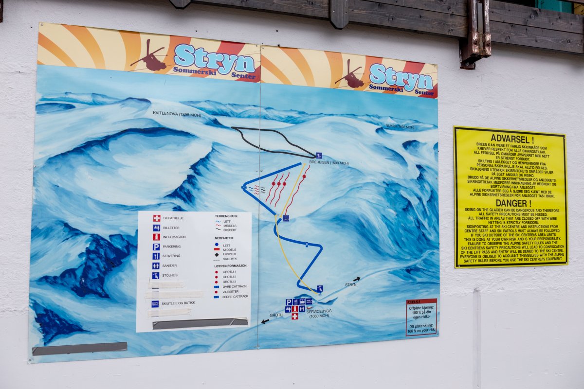 Sommerskigebiet Strynefjellet, Juli 2016