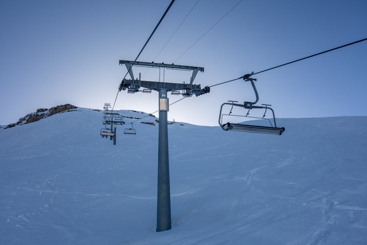 Sesselbahn Cuolm Sura-Piz Mundaun, Februar 2018