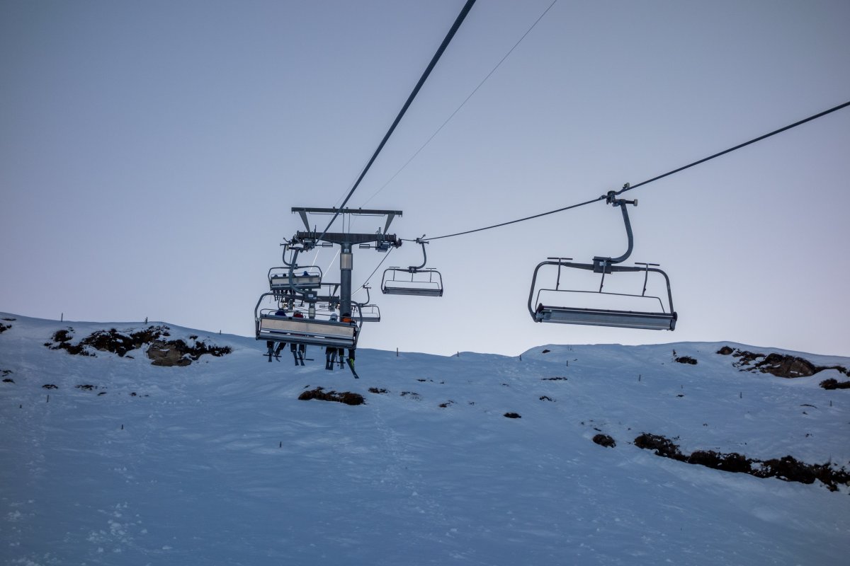 Sesselbahn Cuolm Sura-Piz Mundaun, Februar 2018