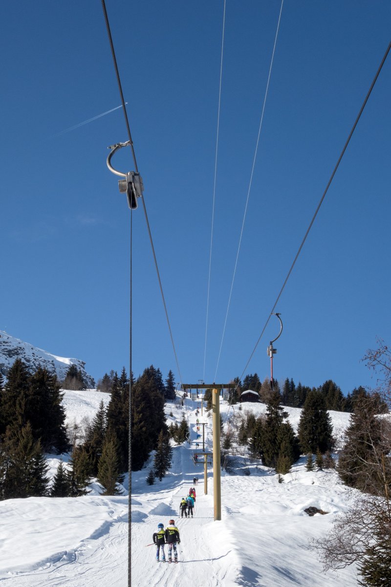 Schlepplift Sasolas-Plitschès, Februar 2018