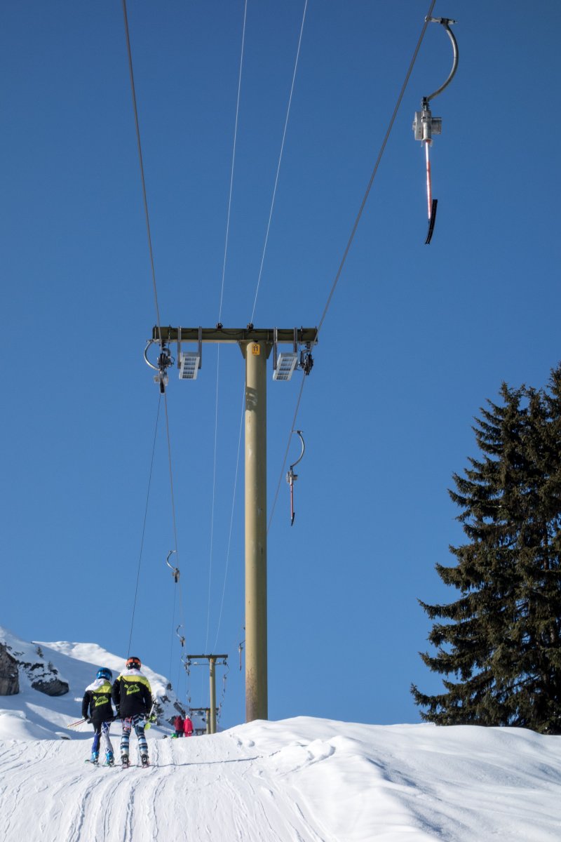 Schlepplift Sasolas-Plitschès, Februar 2018