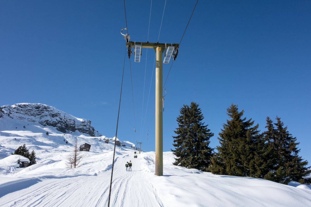 Schlepplift Sasolas-Plitschès, Februar 2018
