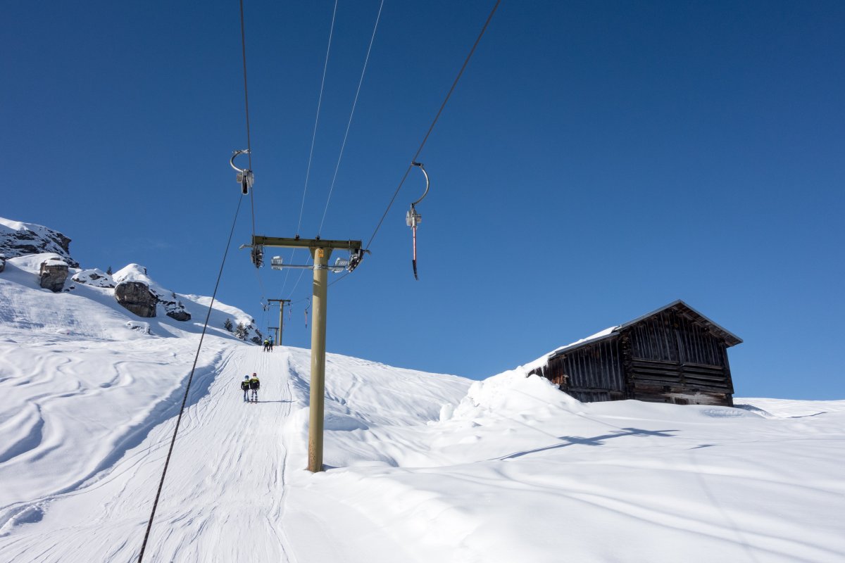 Schlepplift Sasolas-Plitschès, Februar 2018
