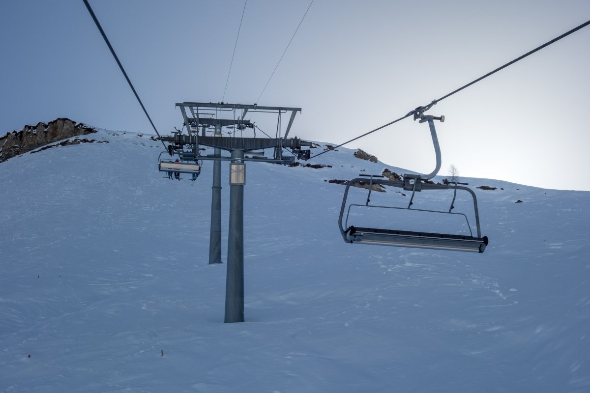 Sesselbahn Cuolm Sura-Piz Mundaun, Februar 2018